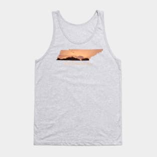 That Tennessee Sky Sunset Orange Tank Top